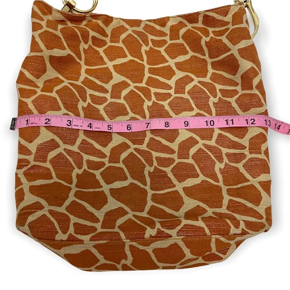 JPK Paris 75 Giraffe Print LE Bucket Canvas Tote Bag